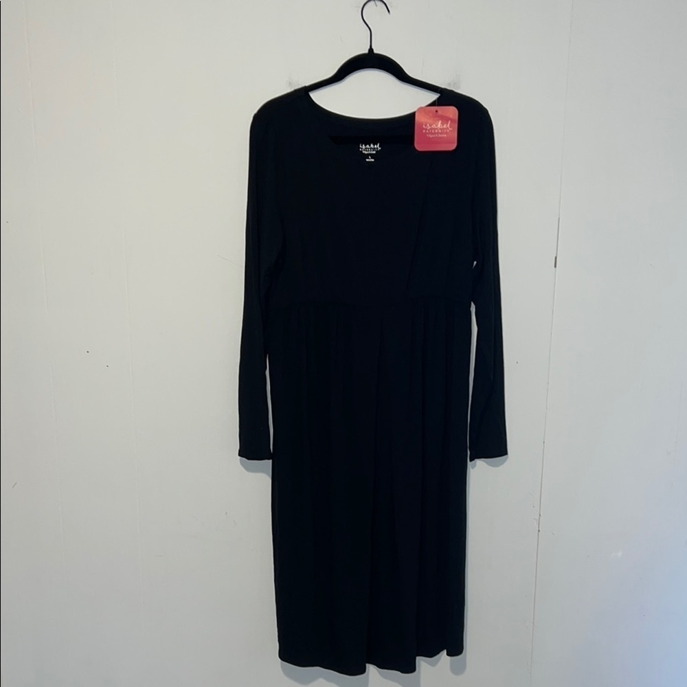 NWT Isabel Maternity By Ingrid & Isabel Long Sleeve Below Knee Dress S20
